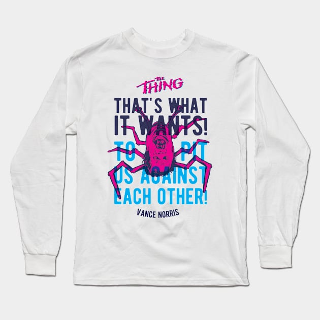 The Thing - Norris Long Sleeve T-Shirt by PaybackPenguin